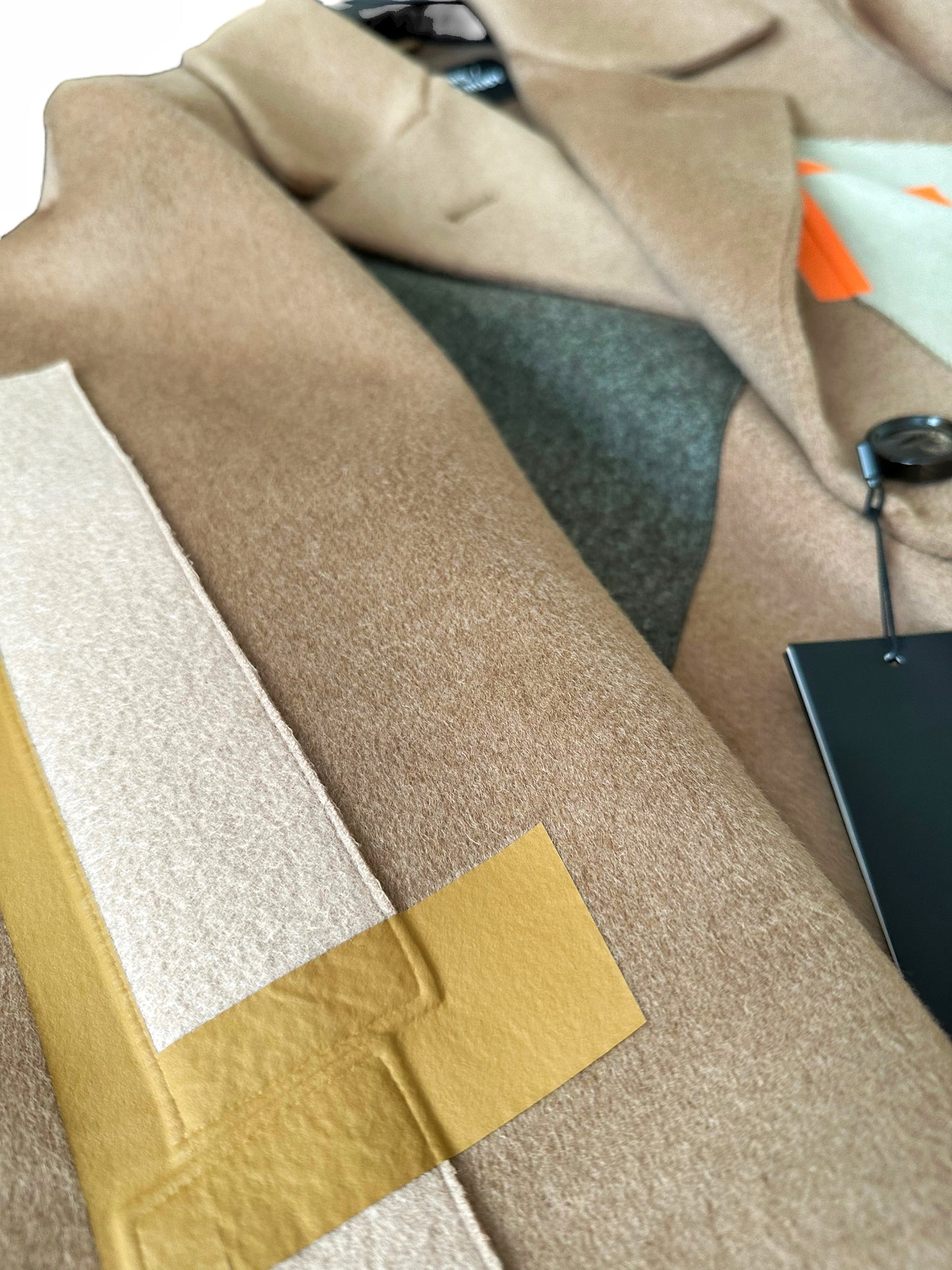 2014 Sterling Ruby Patchwork Camel Coat