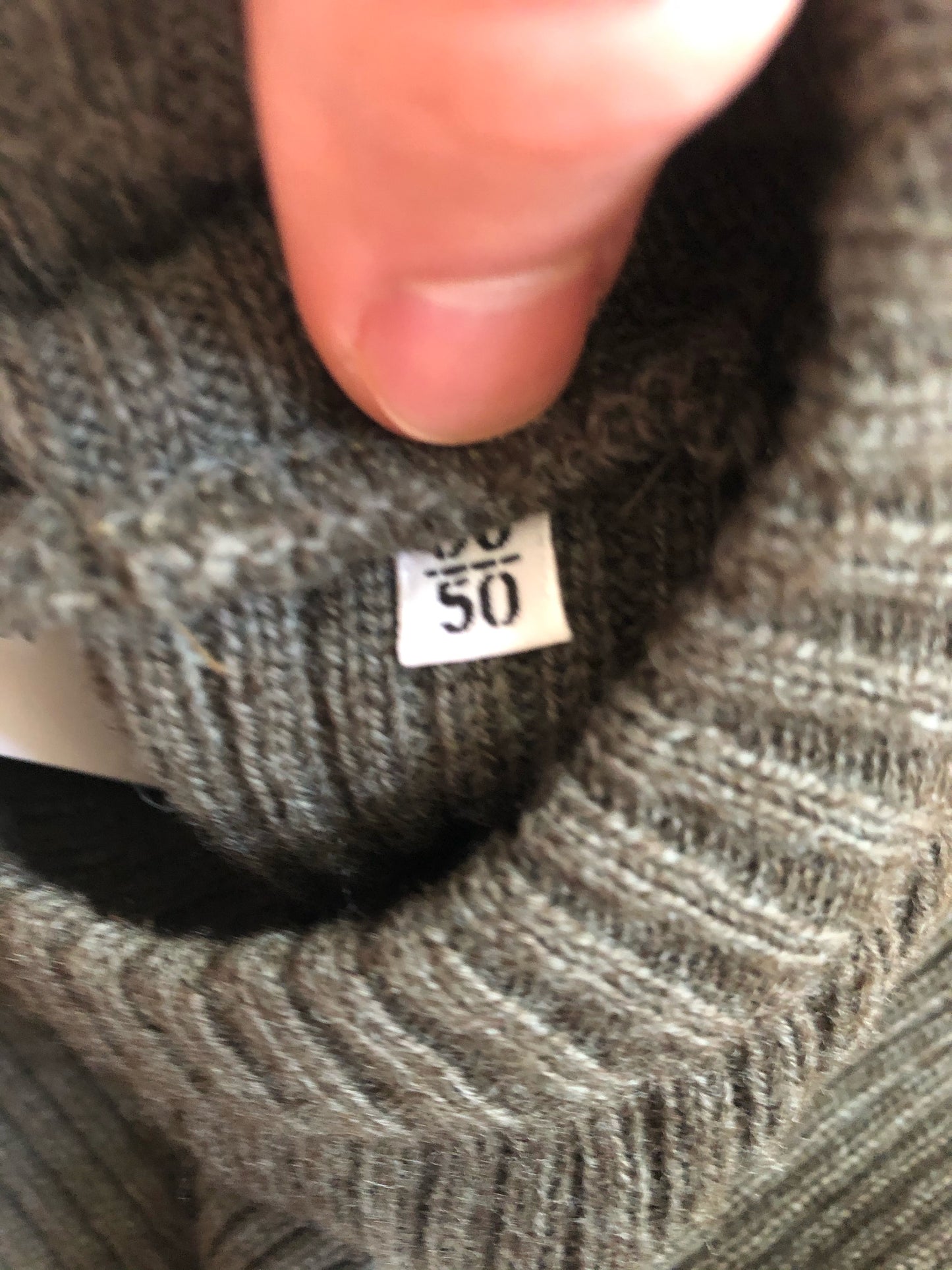 Green Wool Acrylic Knit