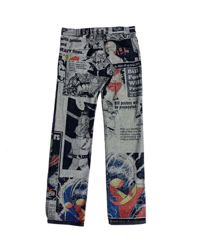 AW07 Yohji Yamamoto Shotaro Ishinomori Reverse Design Jeans