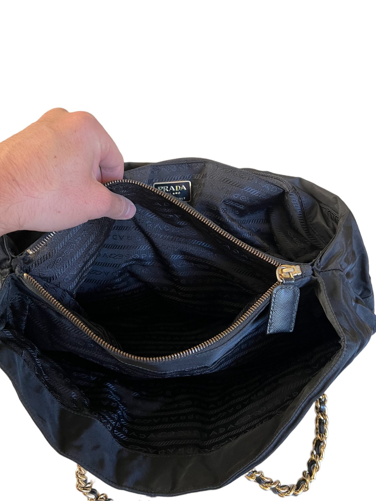 Nylon Chain Large Bag