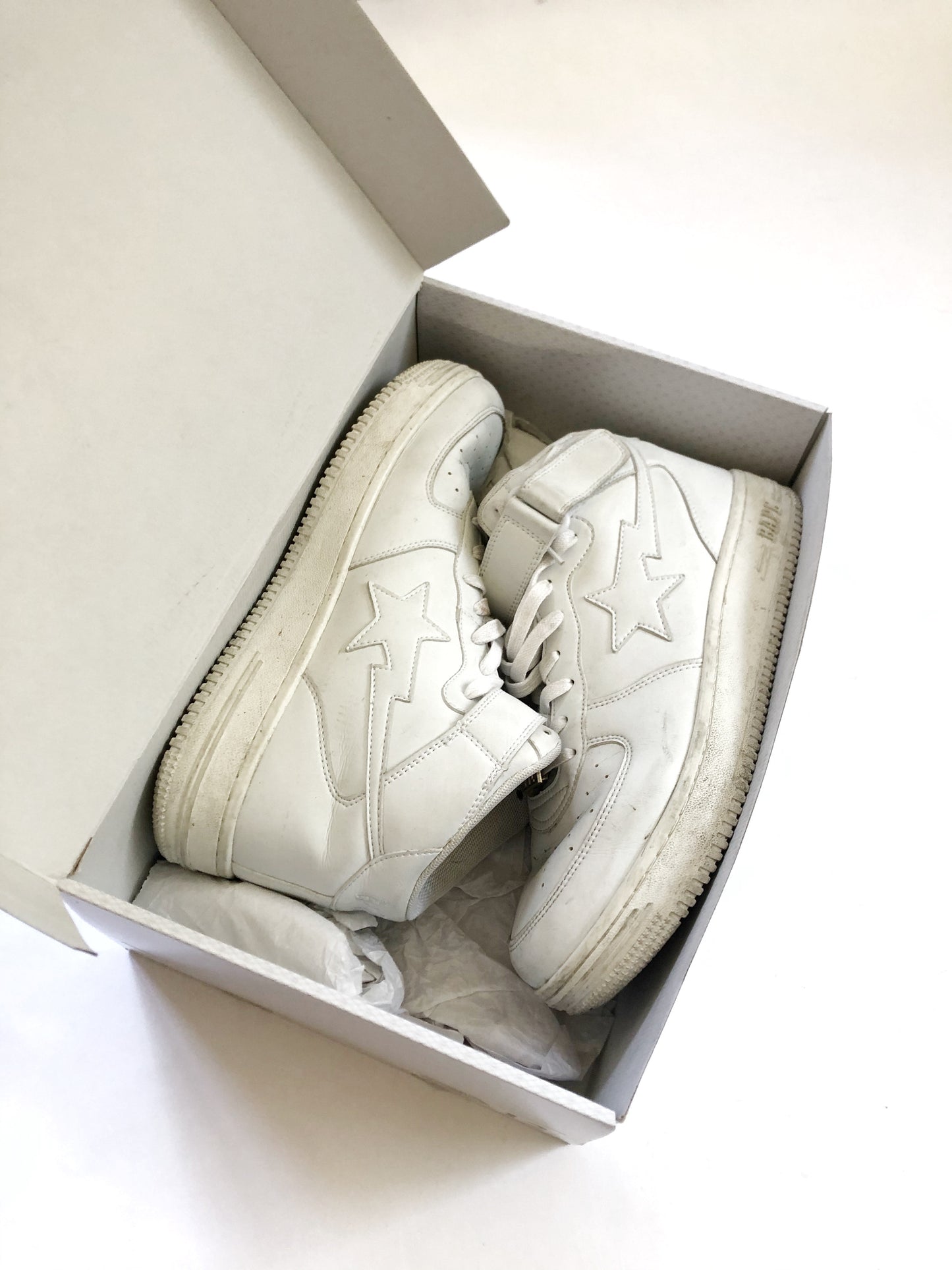 Pure White Bapesta High
