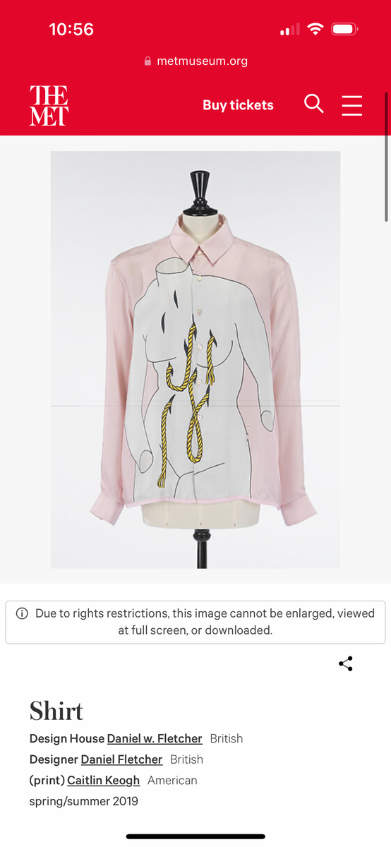 2019 Silk Caitlin Keogh Art Shirt