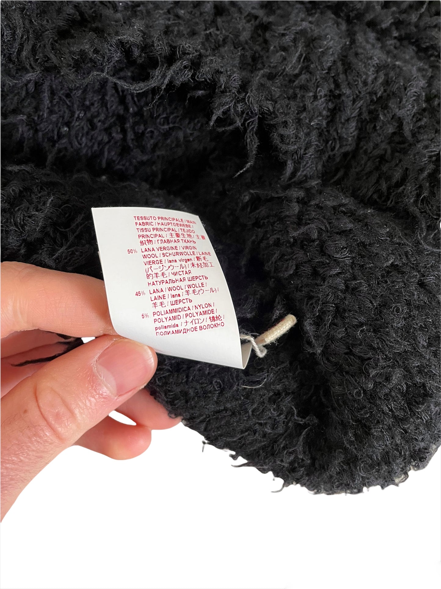 Giant Black Mohair Fuzzy Cardigan