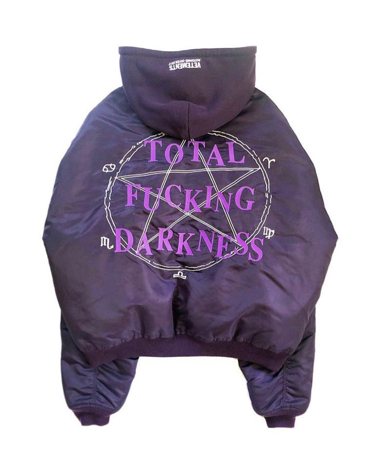 2016 Vetements Total Fucking Darkness Homme Bomber – Archive Reloaded