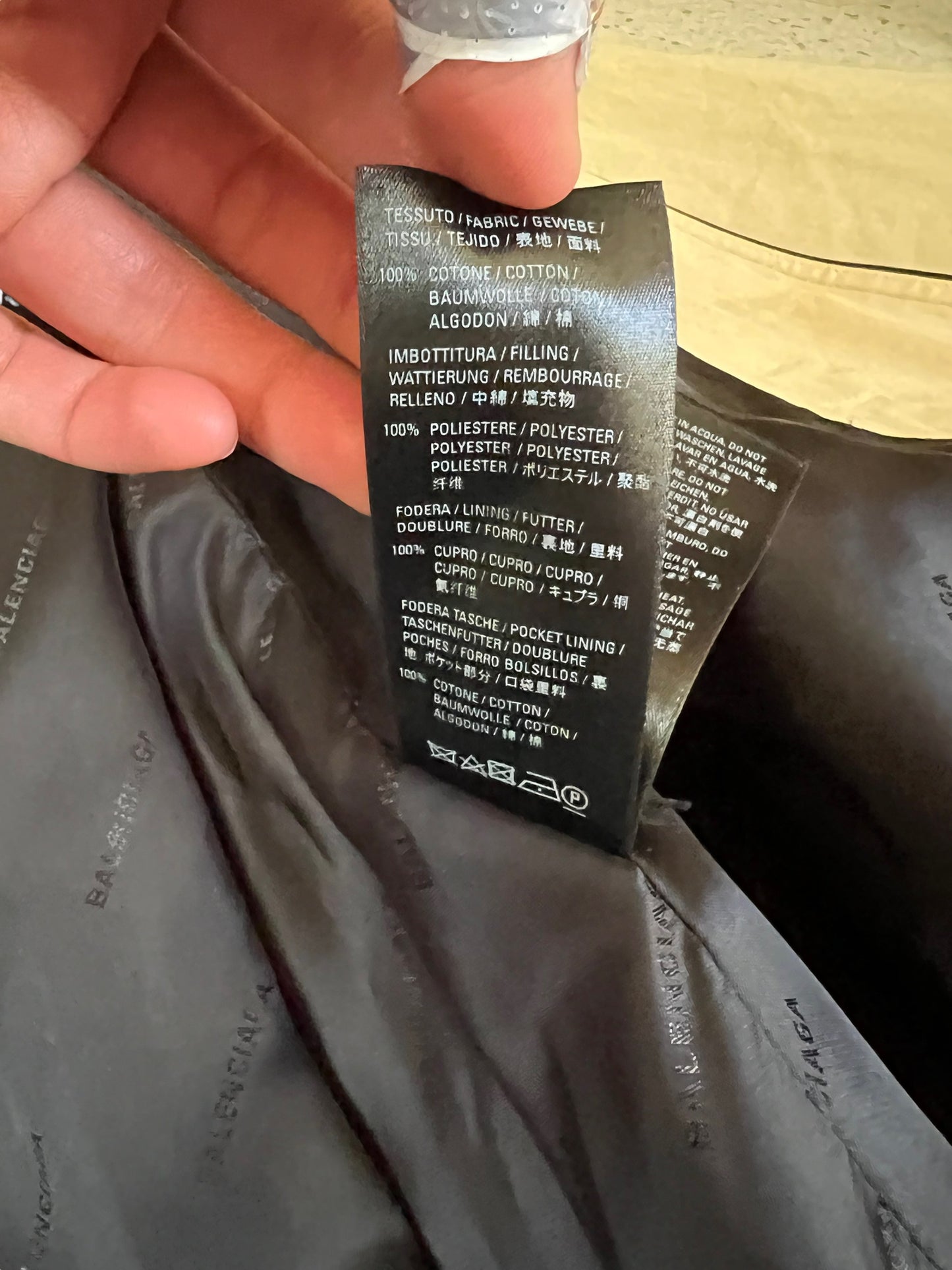 2019 Leather Trimmed Gabardine Trench