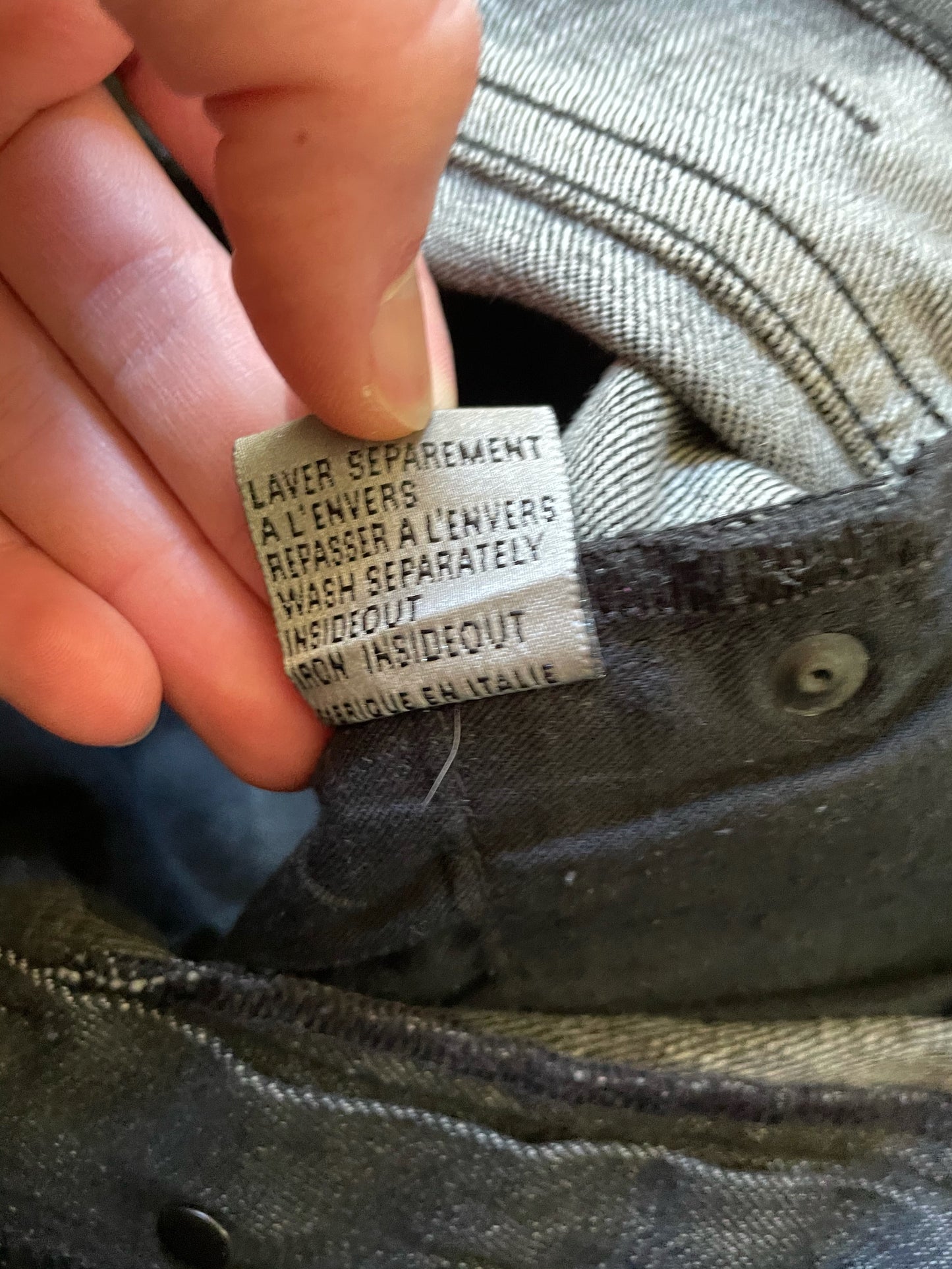 Light Waxed Resin Denim