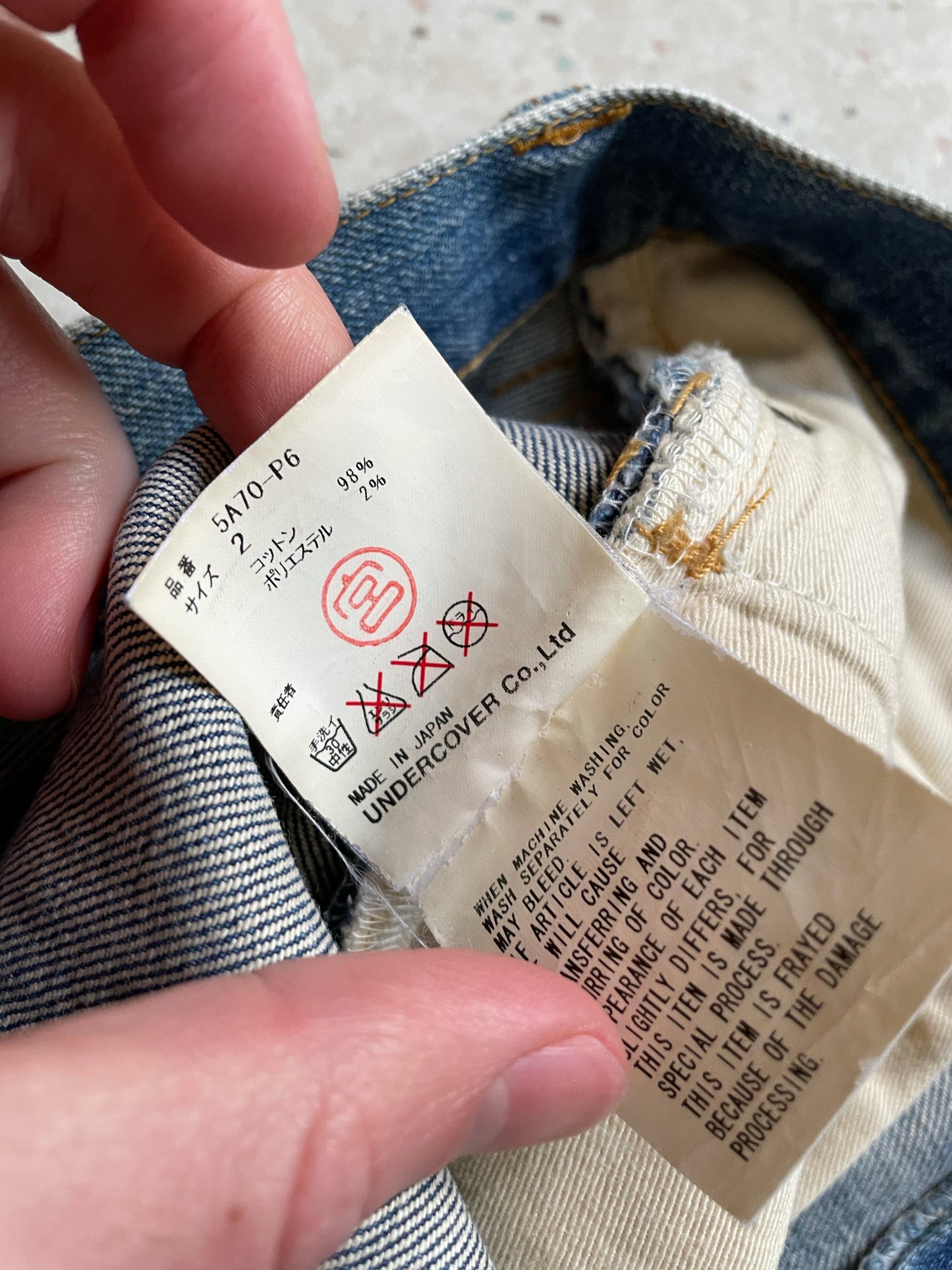 Distressed Hearts Denim