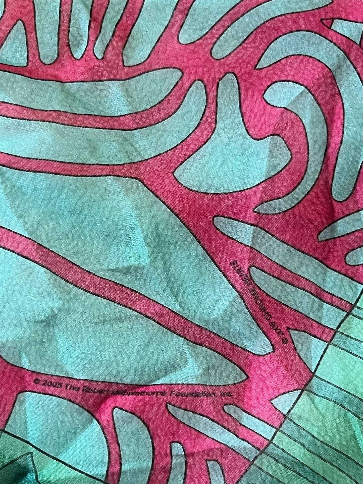 2005 Robert Mapplethorpe Thorpe Silk Scarf