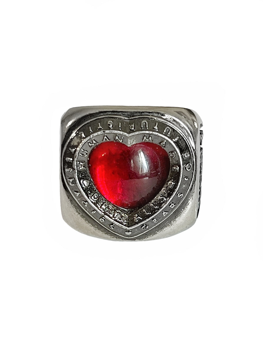 HUMAN MADE Brass Collegiate Heart Ring Release