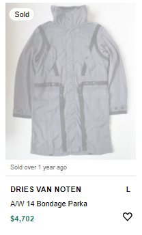 FW2014 Bondage Parka Jacket