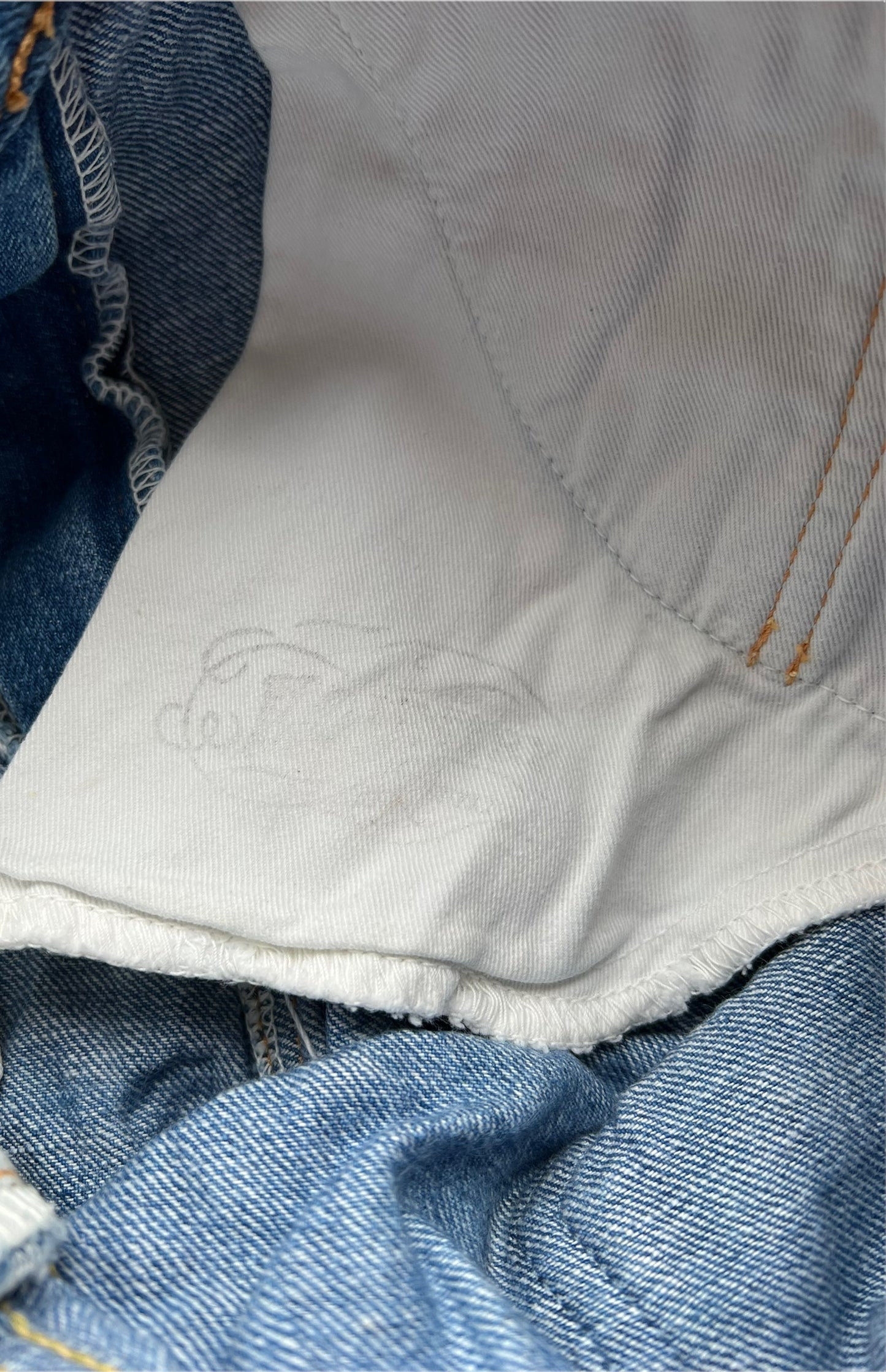 Wavy Patchwork Denim