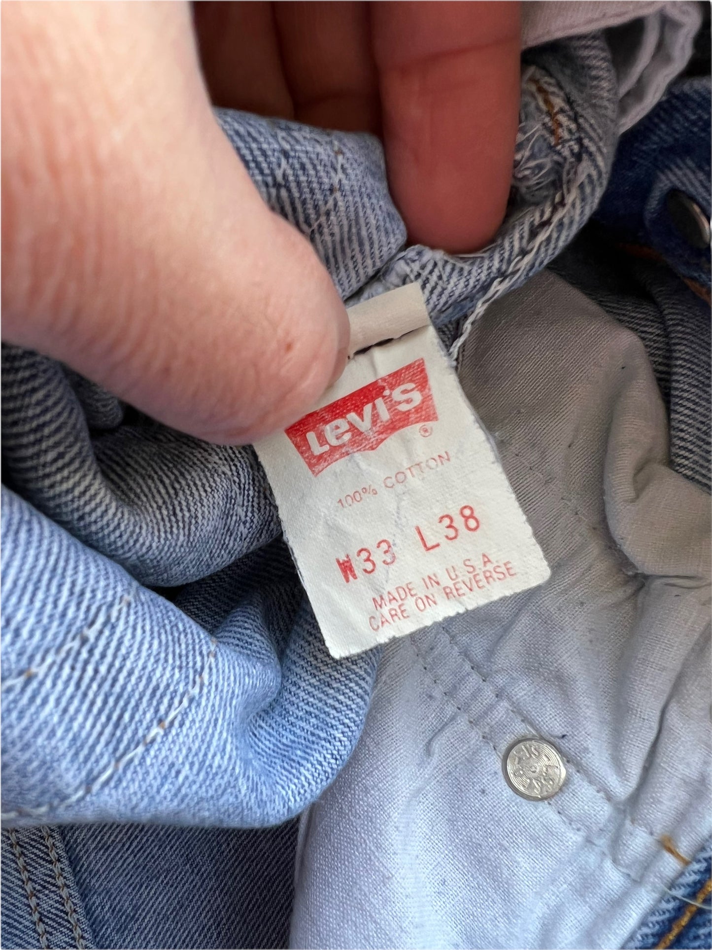 1980’s 31W Distressed Denim