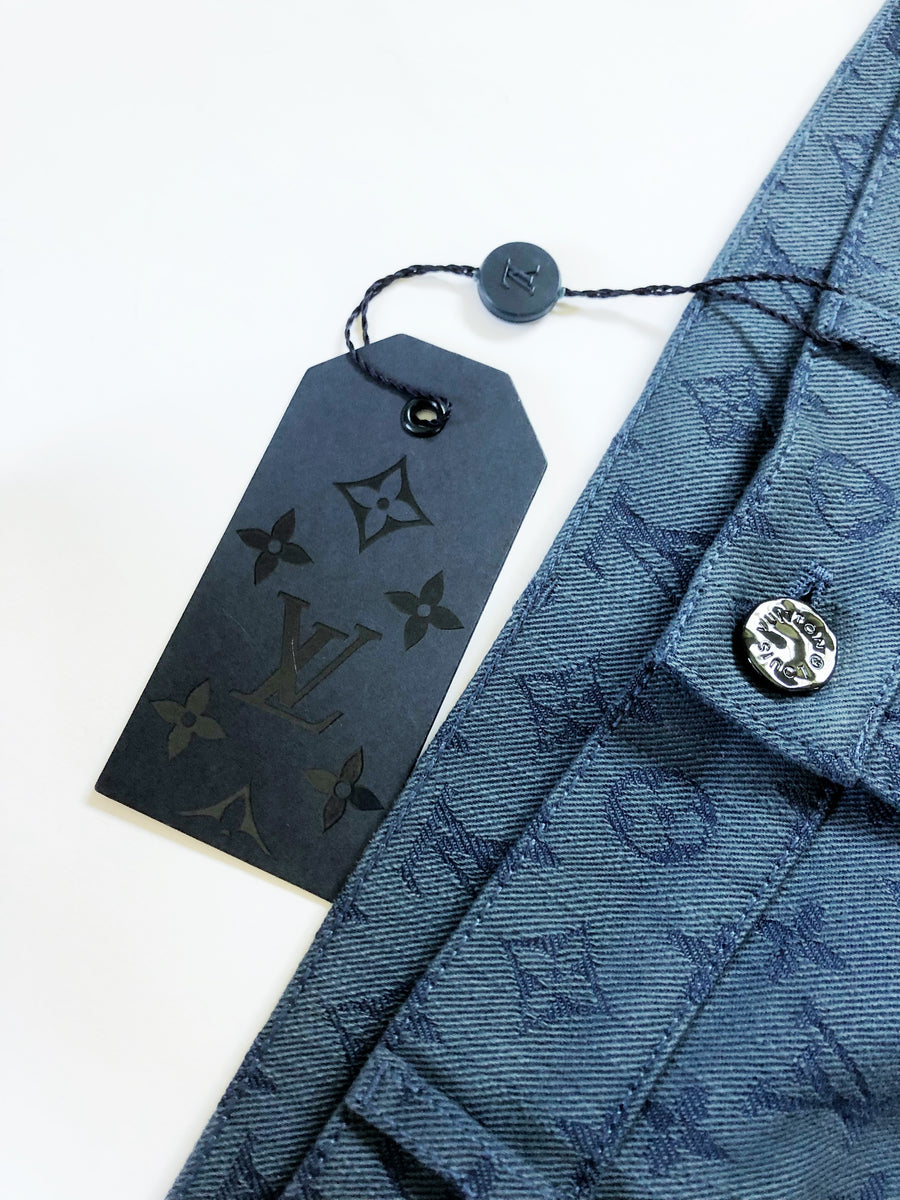 Louis Vuitton 2019 Monogram Print Track Pants - Blue, 12 Rise Pants,  Clothing - LOU225601