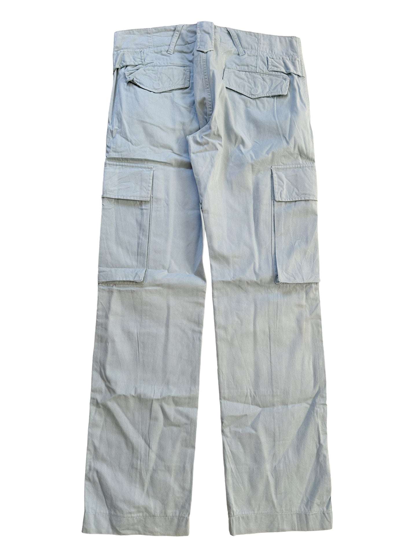 Pale Blue Cotton Cargo