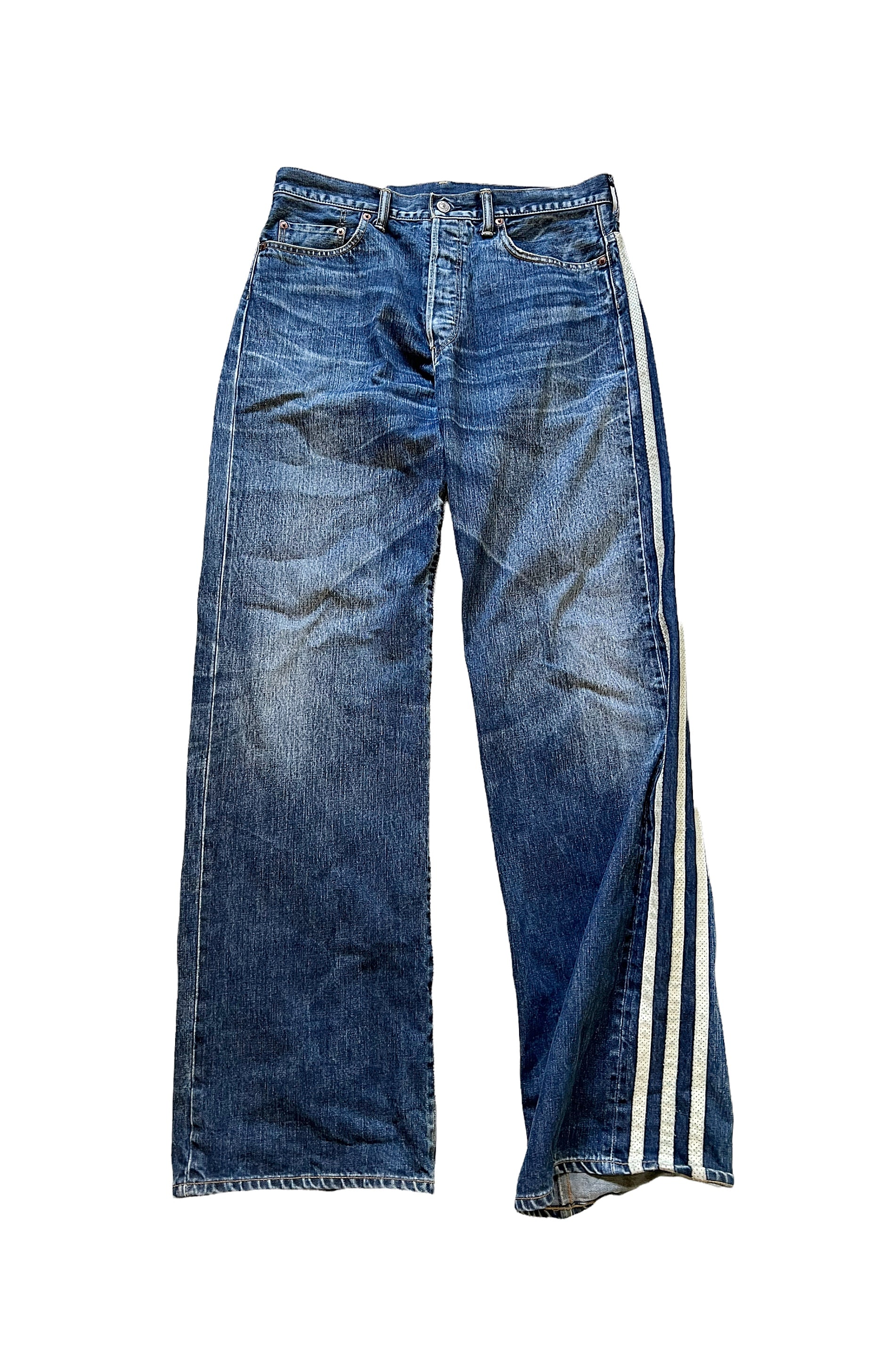 SS04 Stripe Denim Baggy - Main Image