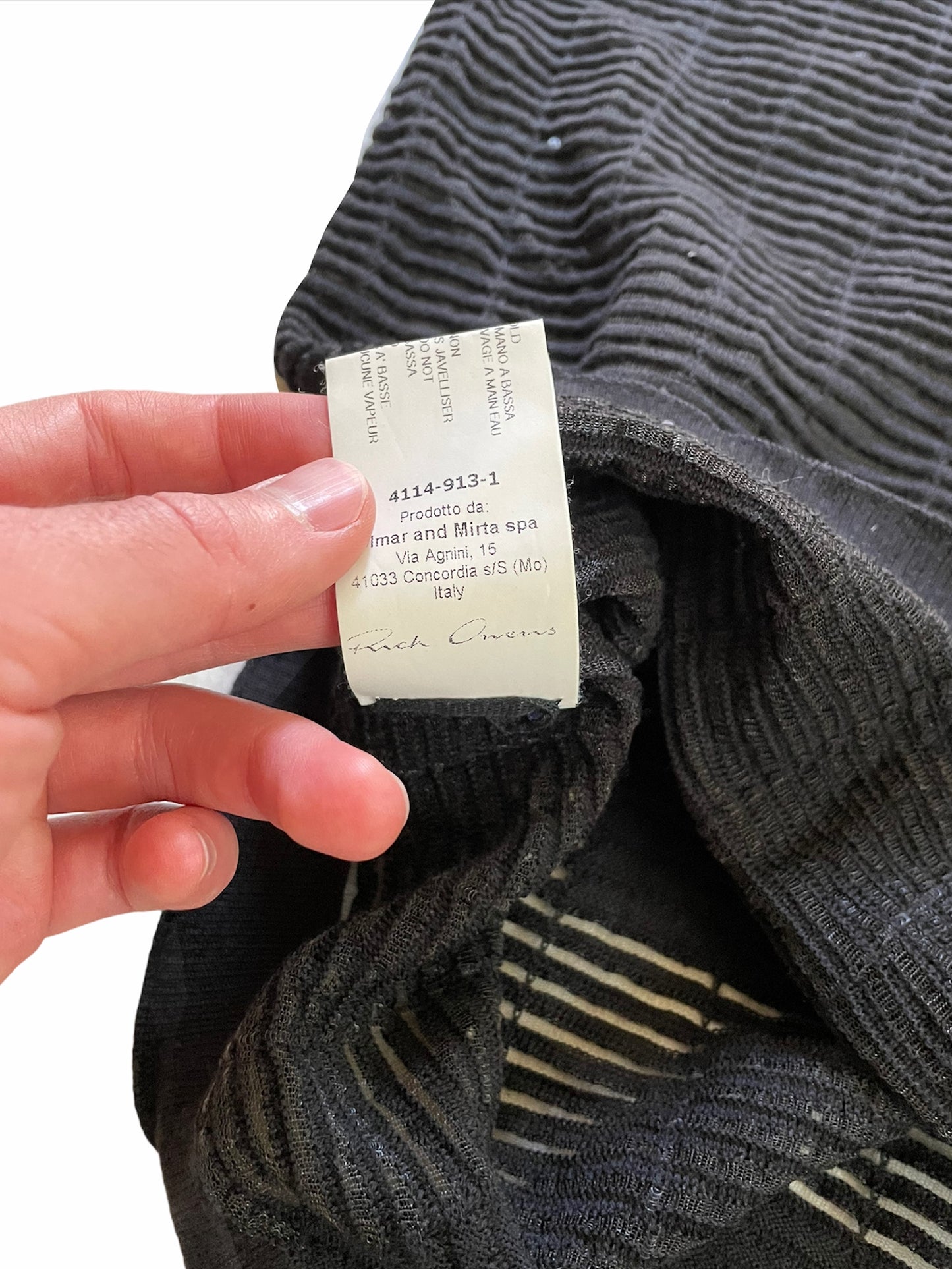 SS15 Faun Mesh Ribbing Tank