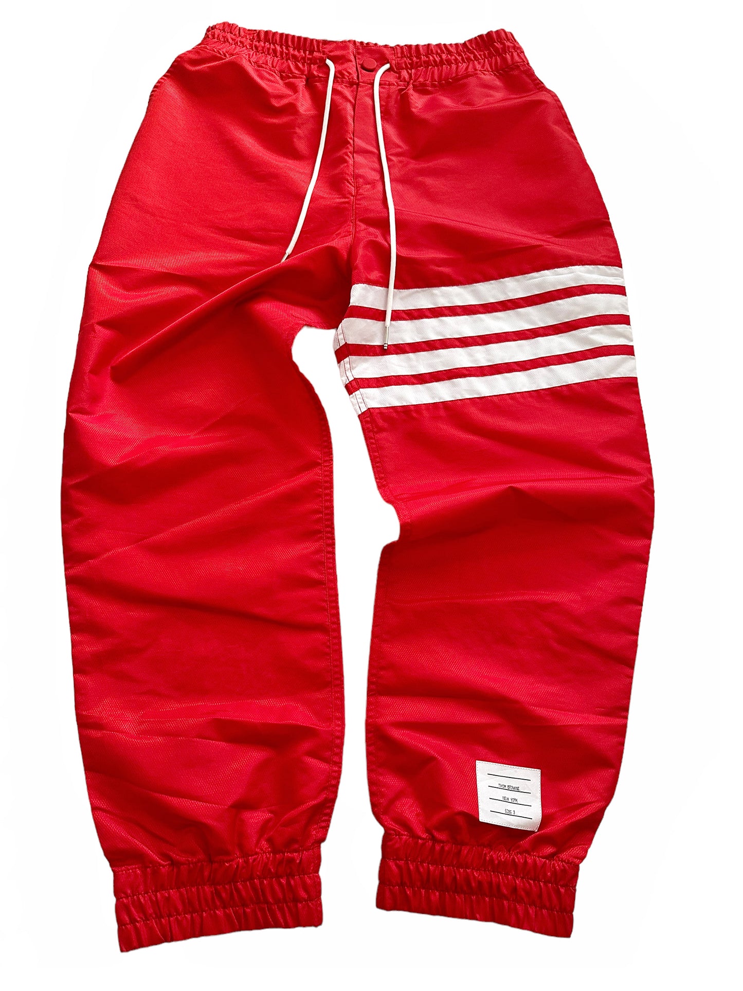 Relaxed Fit Red Ripstop Trackpant