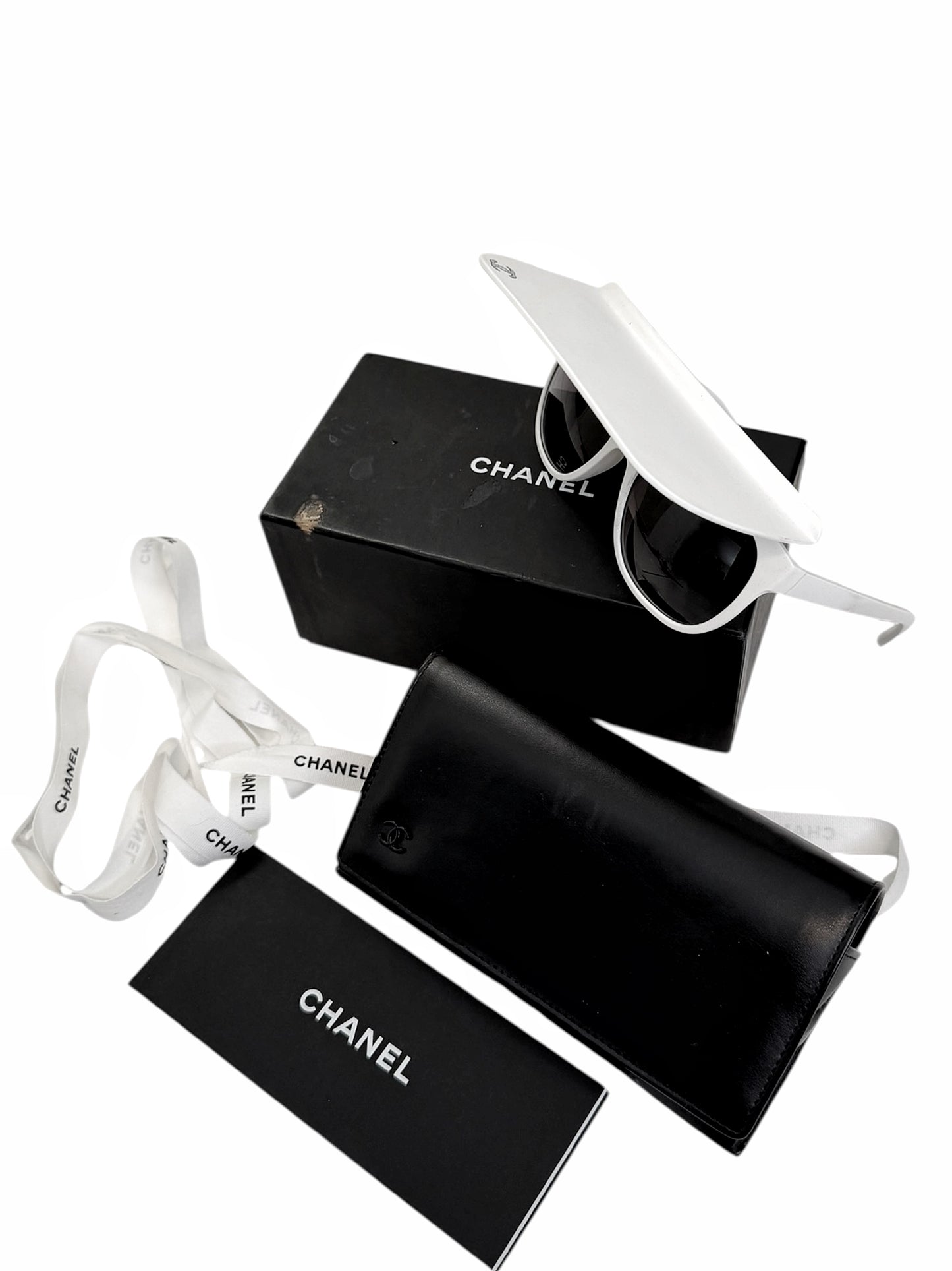 Visor Shield White Sunglasses