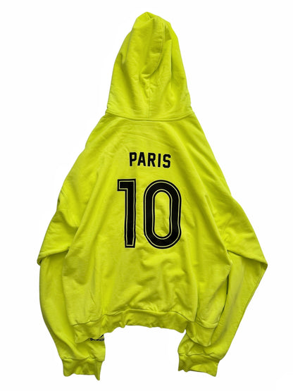 Neon Fluo Soccer Logo Zip Hoodie