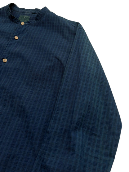 ICT Indigo Faded Plaid Shirt