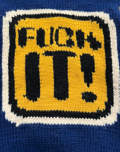 1990’s F*ck It Cowichan Cardigan