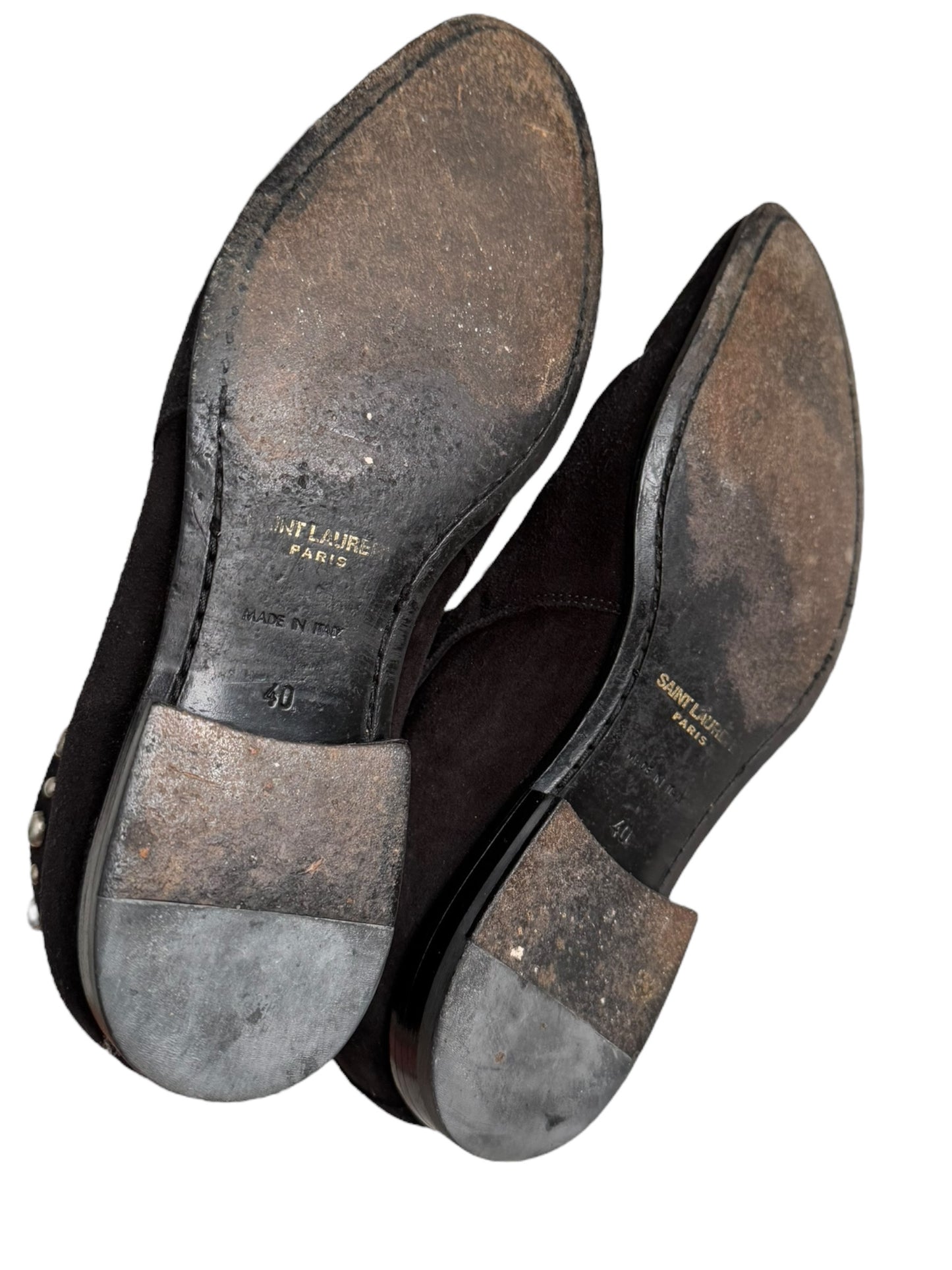 Studded Low Jodhpur Suede Boots