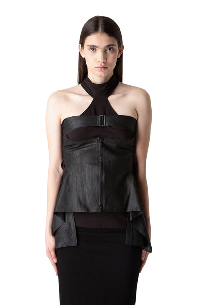 Goat Leather Corset Bustier