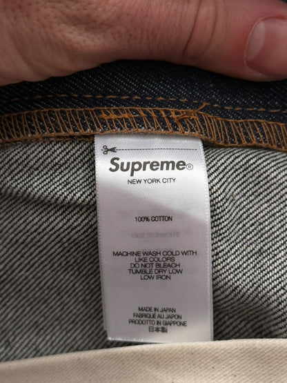 Raw Denim Baggy Shorts