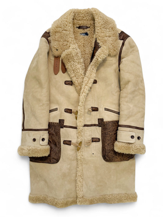 Sample Shearling Duffle Flight Coat