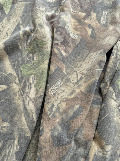 1990’s Thrashed Mossy Oak Duxbak Mock Neck