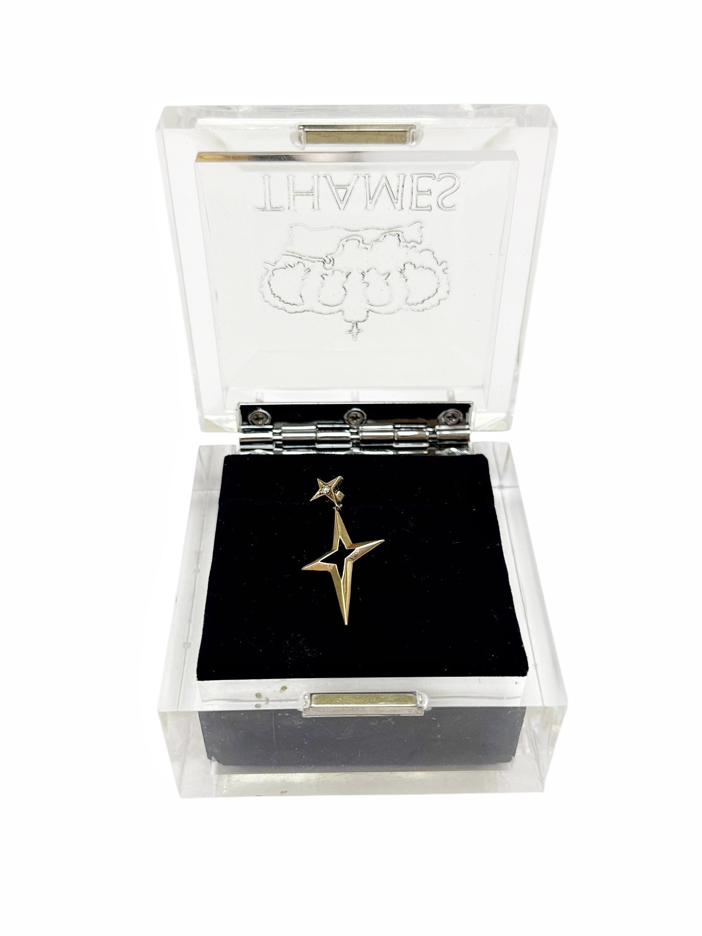 9k Gold Solitaire Diamond Earring