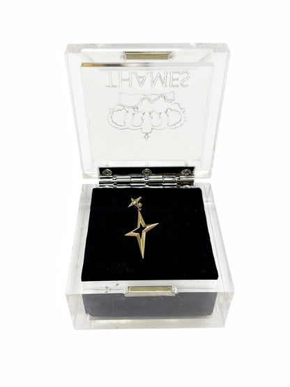 9k Gold Solitaire Diamond Earring