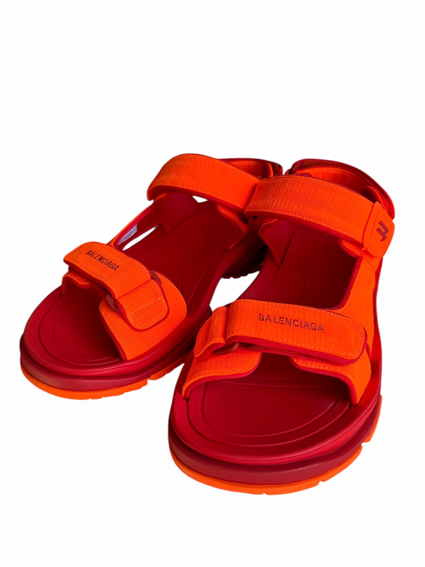 Tourist Strap Sandal Orange Red