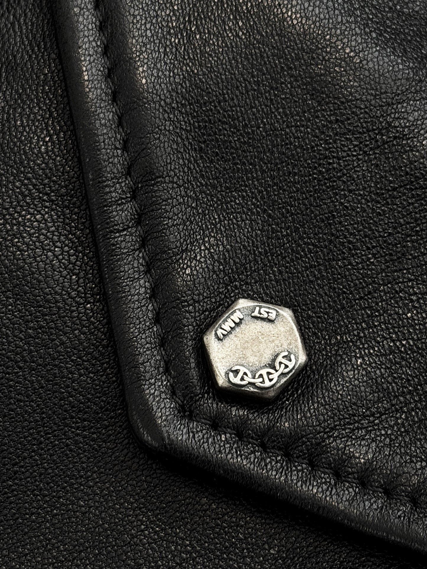 x Hoorsenbuhs M65 Leather Shearling Sterling Silver Hardware Coat
