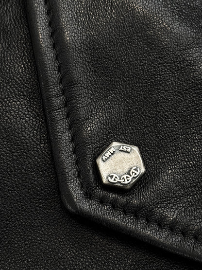x Hoorsenbuhs M65 Leather Shearling Sterling Silver Hardware Coat