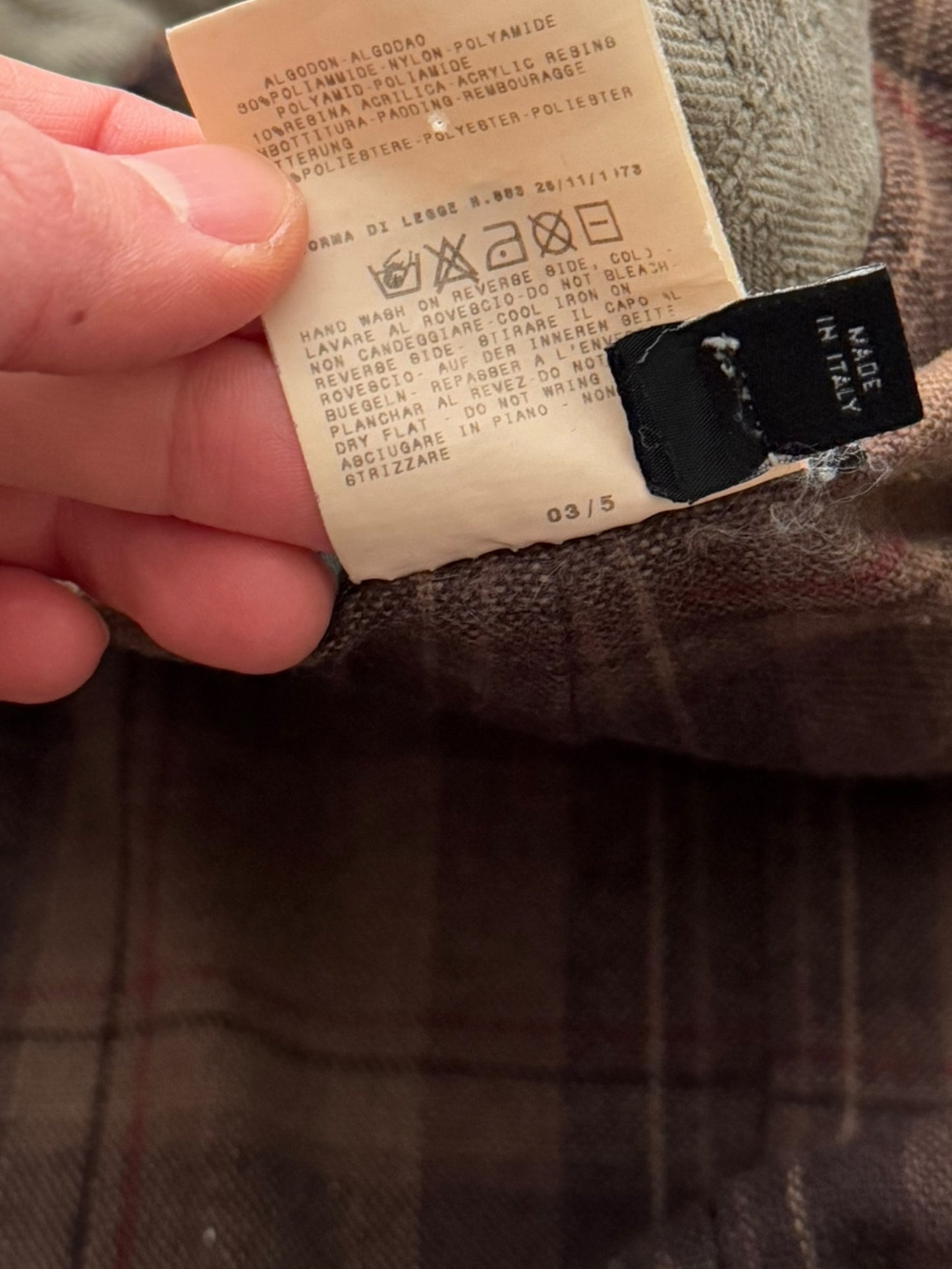 2003 Zip Modular Hunting Herringbone Jacket