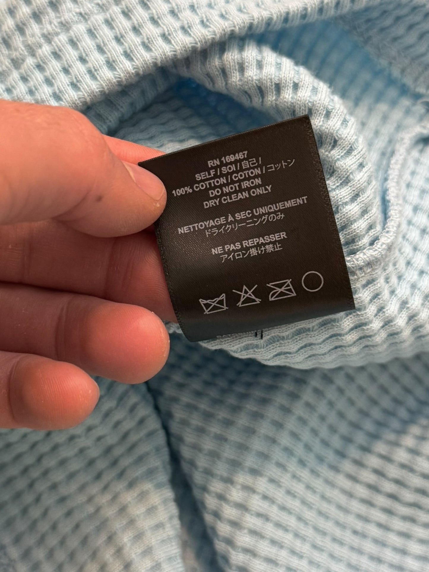 Faded Blue Flame Racer Thermal Longsleeve