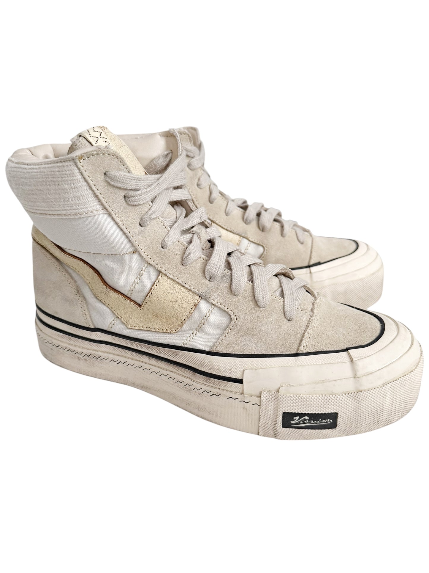 Zephyr Hi Top G Pattern Ivory Sneaker