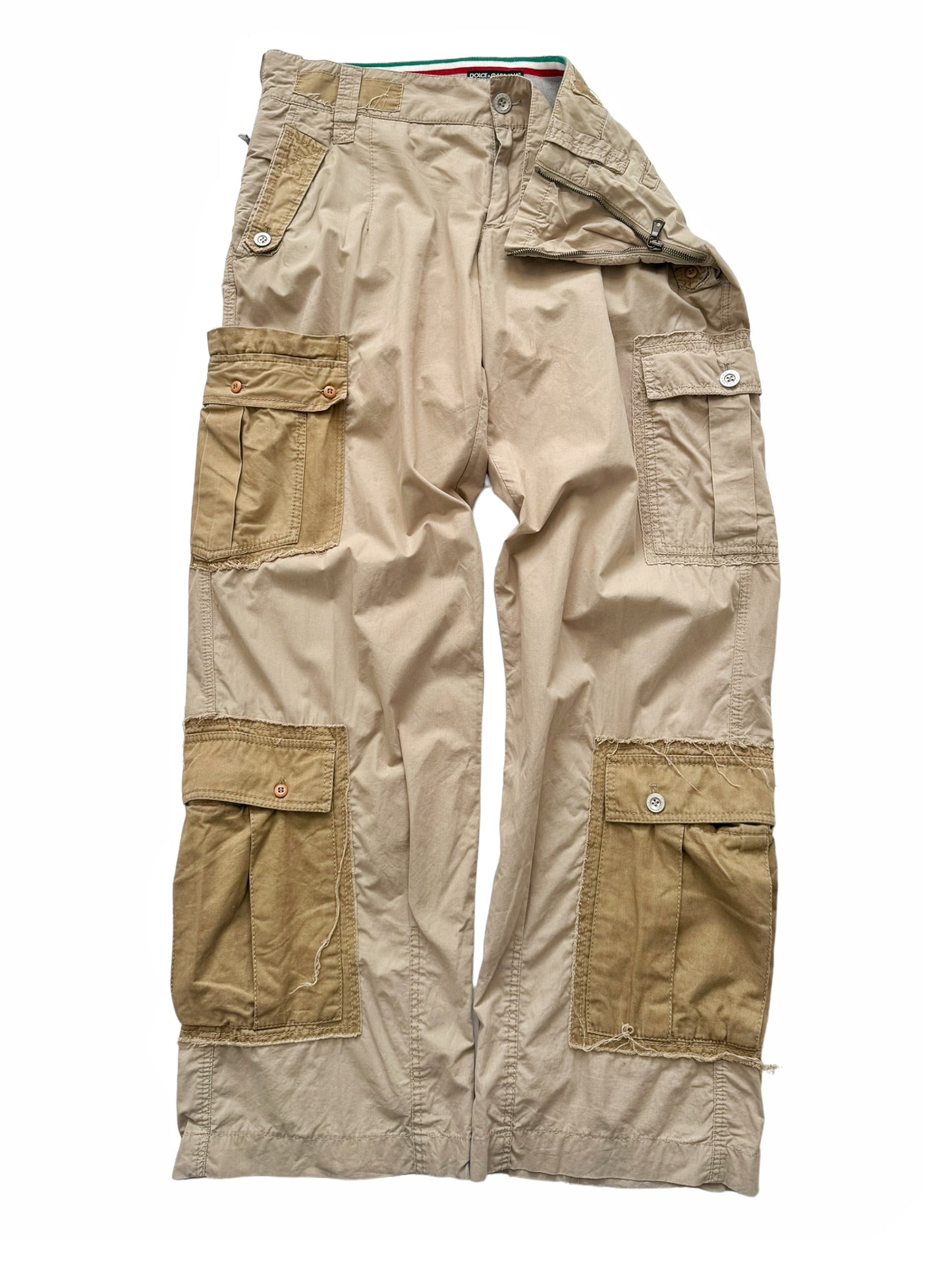 2000’s Patchwork Reconstructed Khaki Cargos