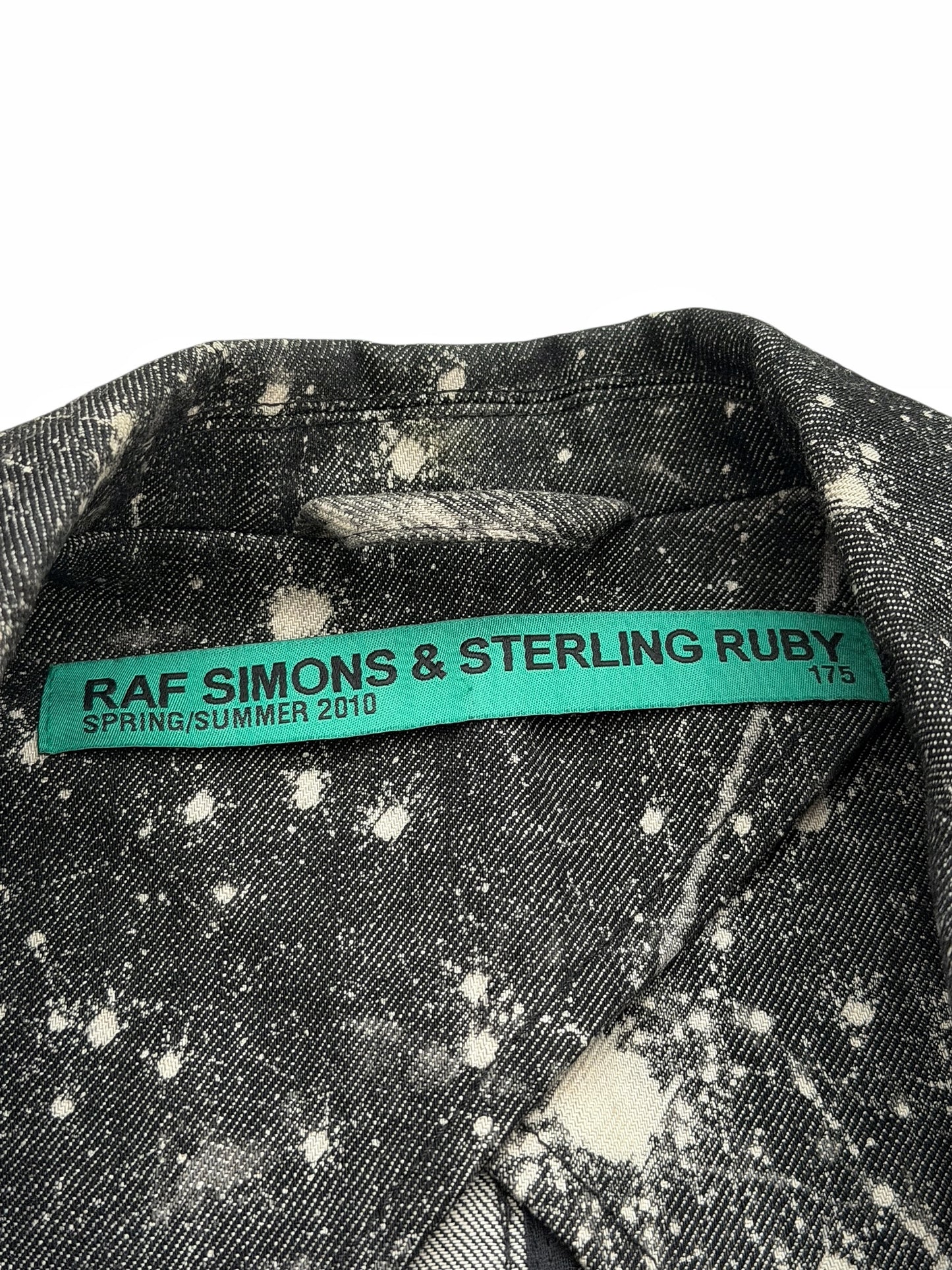 x Sterling Ruby Bleach Denim Blazer