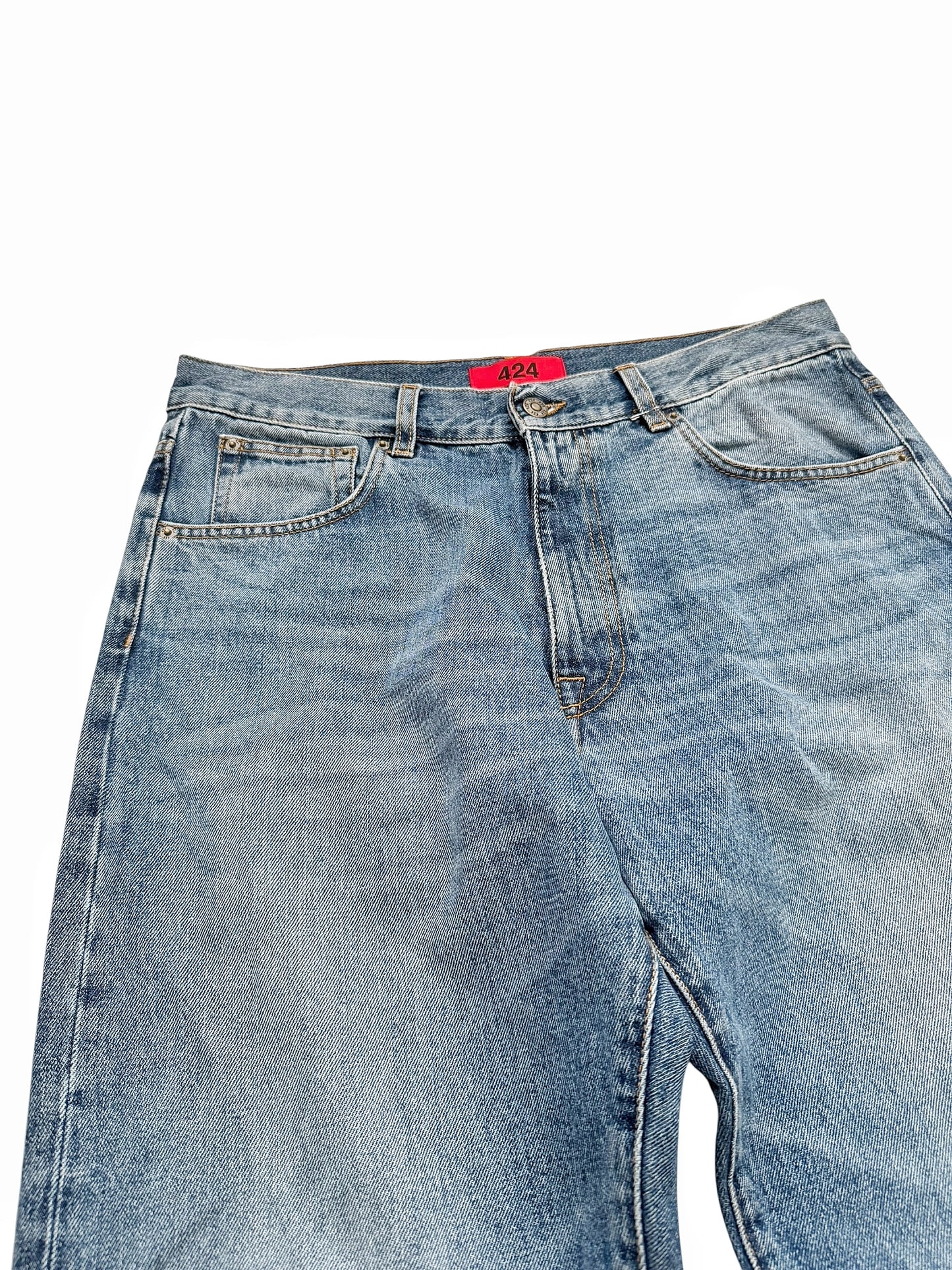 Blue 5 Pocket Denim Jeans Pants