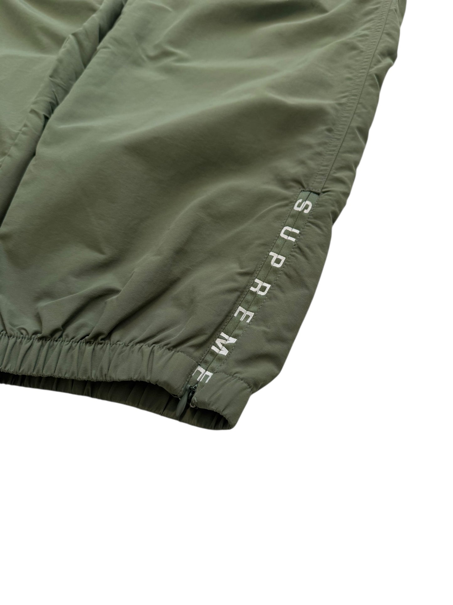 2023 Warmup Logo Zip Pants Olive