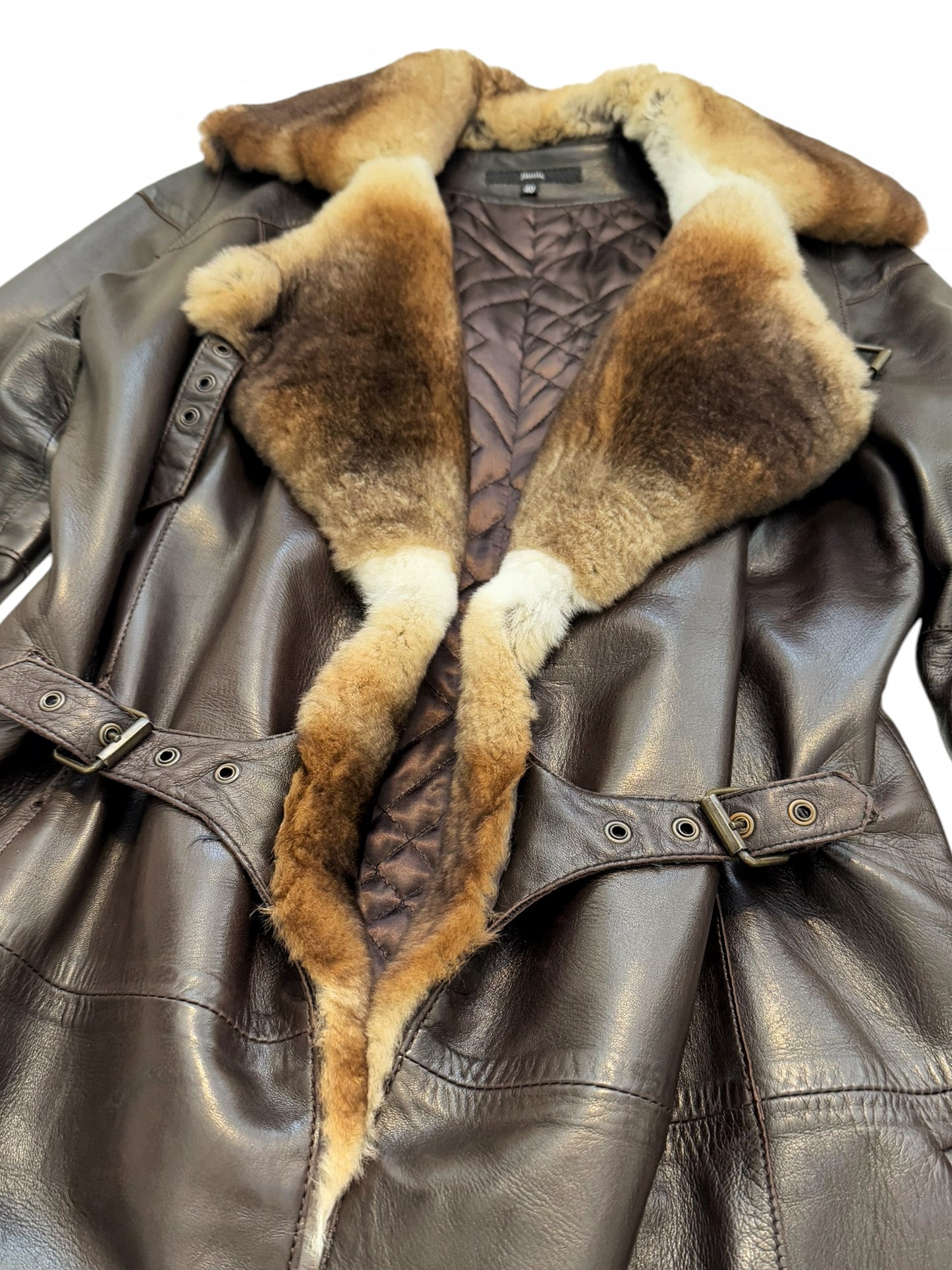 Rabbit Fur Lambskin Coat