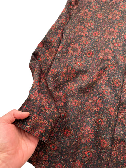 Paisley Silk Red Shirt
