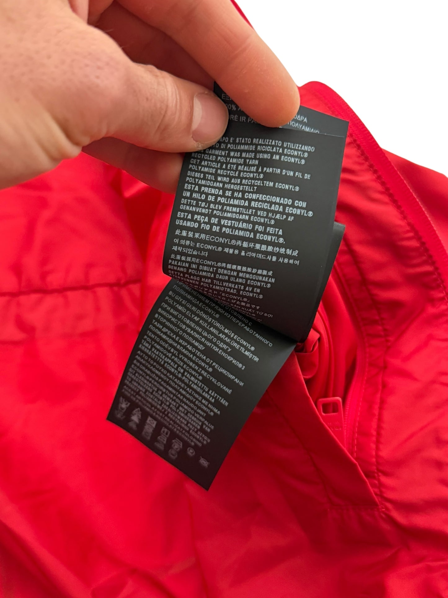 Red Re-Nylon Logo Windbreaker Zip Up
