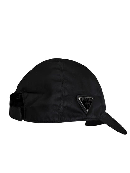 Badge Re-Nylon Black Cap