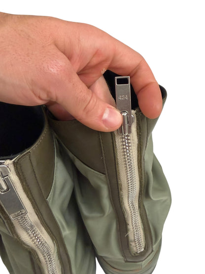 Military Nylon Green Marathon Boots