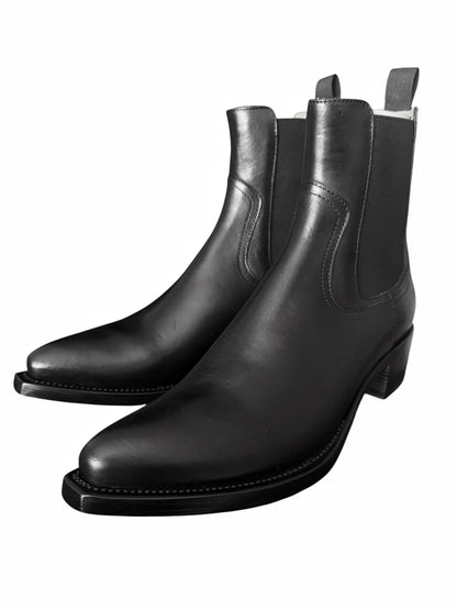 Black Cowboy Chelsea Boot