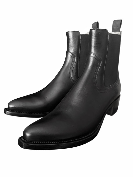 Black Cowboy Chelsea Boot