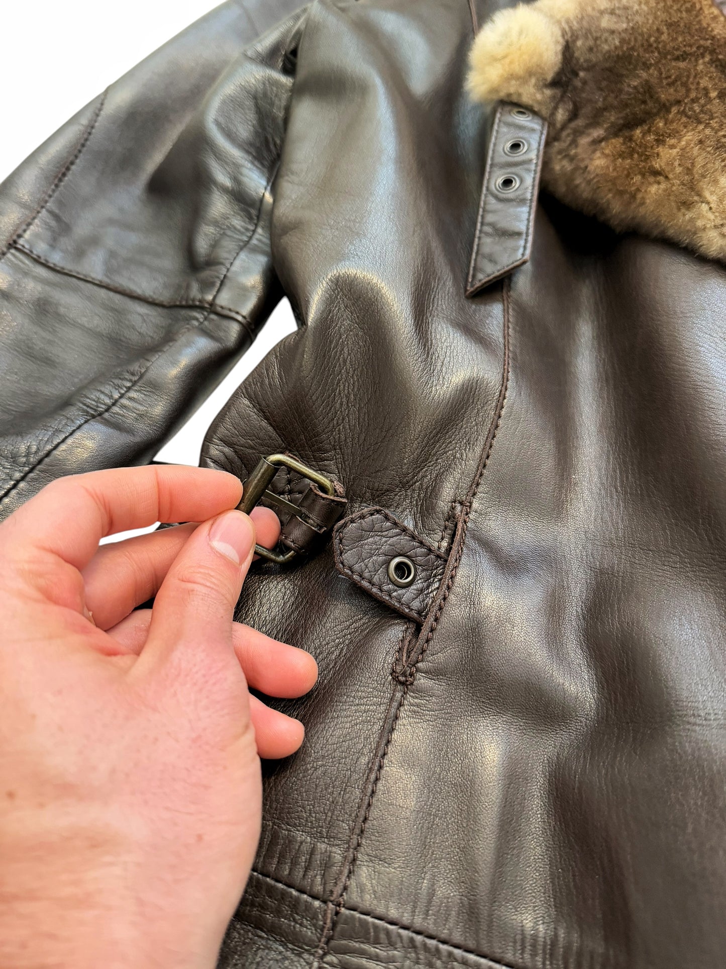 Rabbit Fur Lambskin Coat